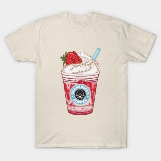 Sharkbucks Frappucino // Strawberry Dottyback T-Shirt